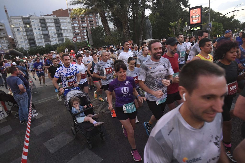 Carrera nocturna de Murcia, en imágenes