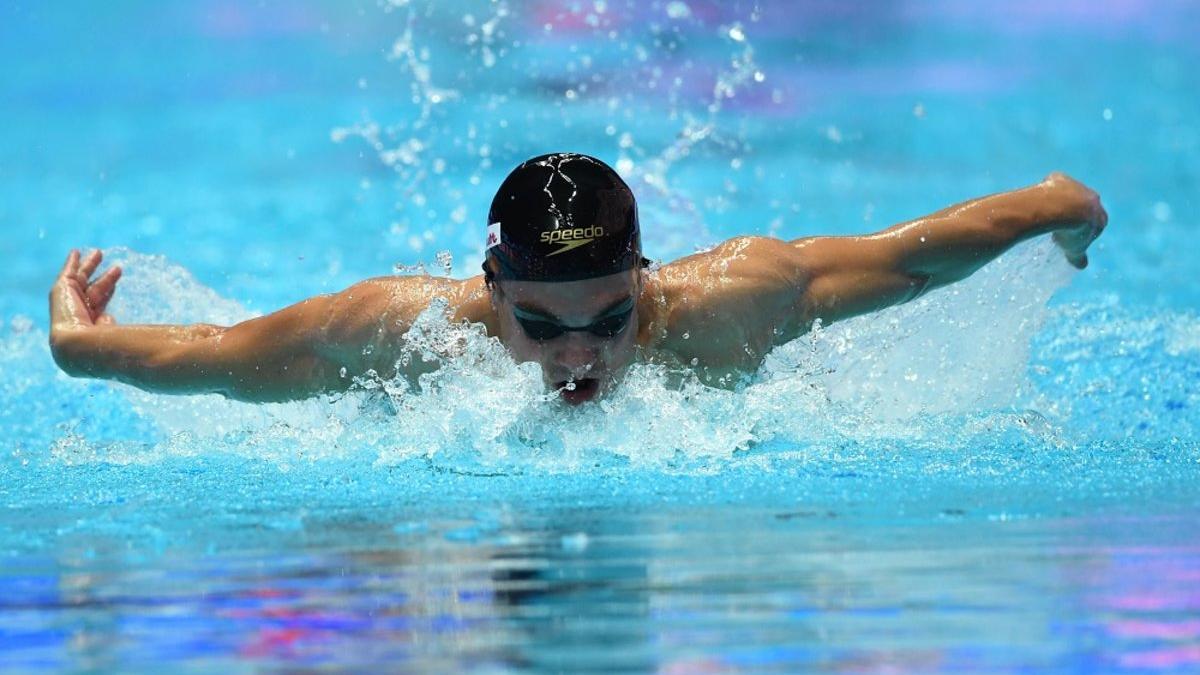 Joan Lluís Pons, durante la final de 400 estilos.