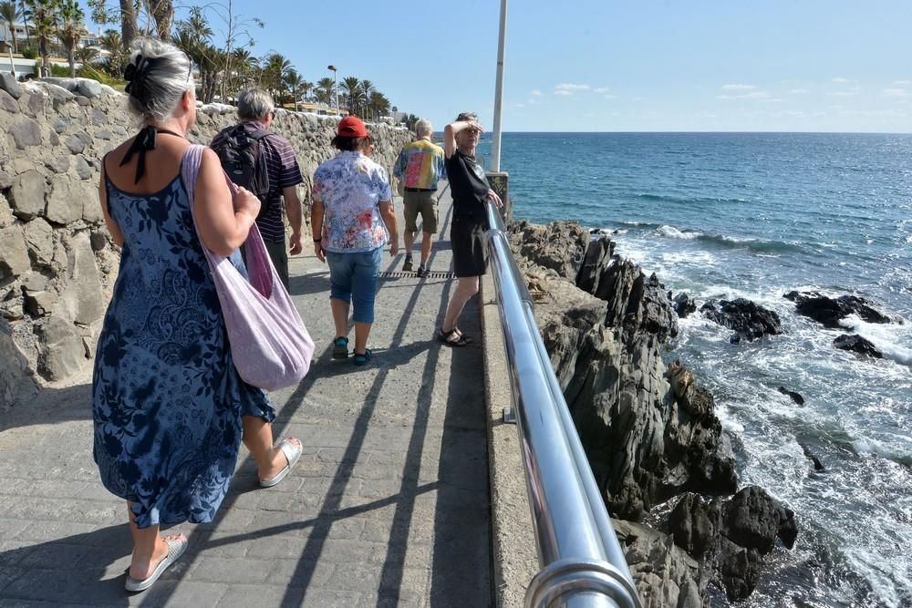 Inicio de las obras del paseo marítimo que unirá las playas de San Agustín con la de Las Burras.