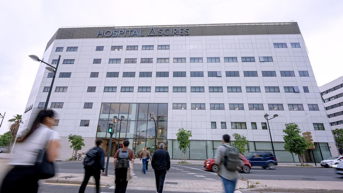 Hospital Ascires, con 30.000 m2 de superficie, cuenta con todas las especialidades médicas.