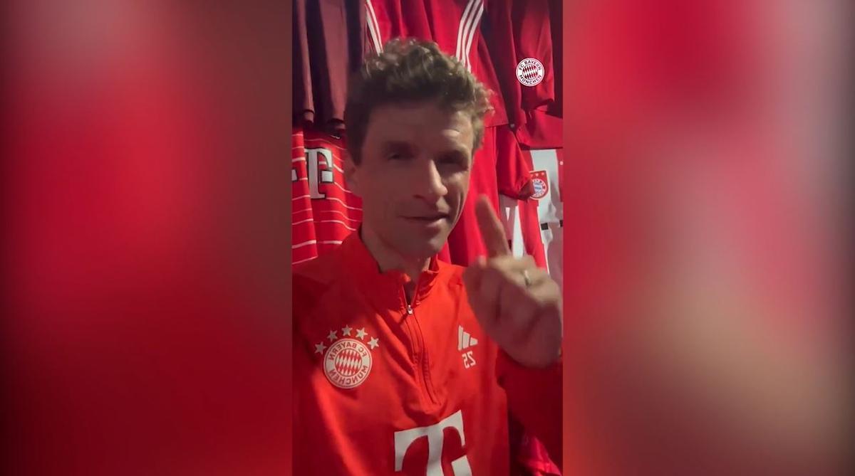 El llamamiento de Müller a la afición del Bayern: ¡Todos de rojo y otra vez con la misma energía!
