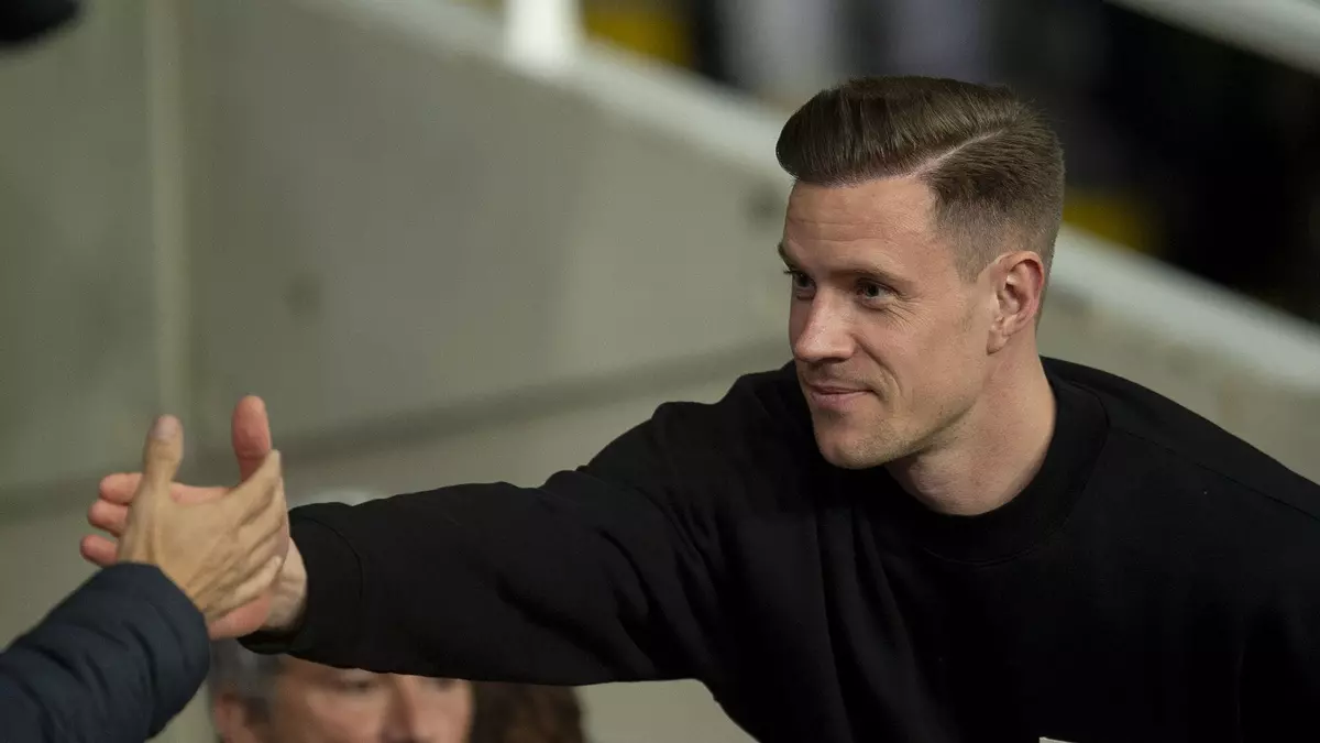 Ter Stegen se ejercita en el gimnasio por segundo día consecutivo