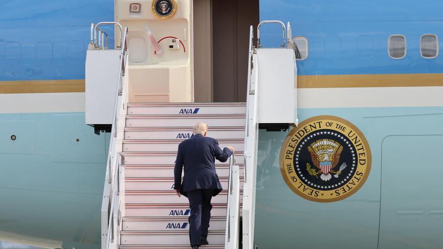 Trump dice que cambió de avión en Turquía por indicación del servicio secreto ante la amenaza de un ataque de Irán