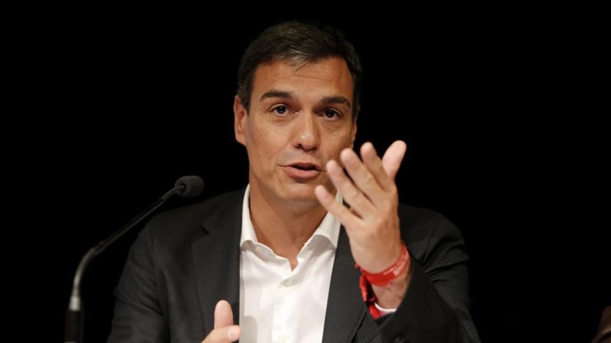 Pedro Sánchez, este lunes en Madrid.