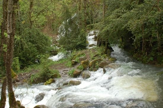 Esclat d''aigua a les coves de Bor