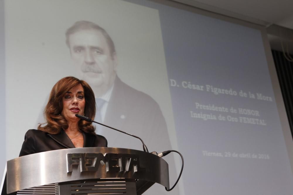 Homenaje a César Figaredo en la Asamblea de Femetal