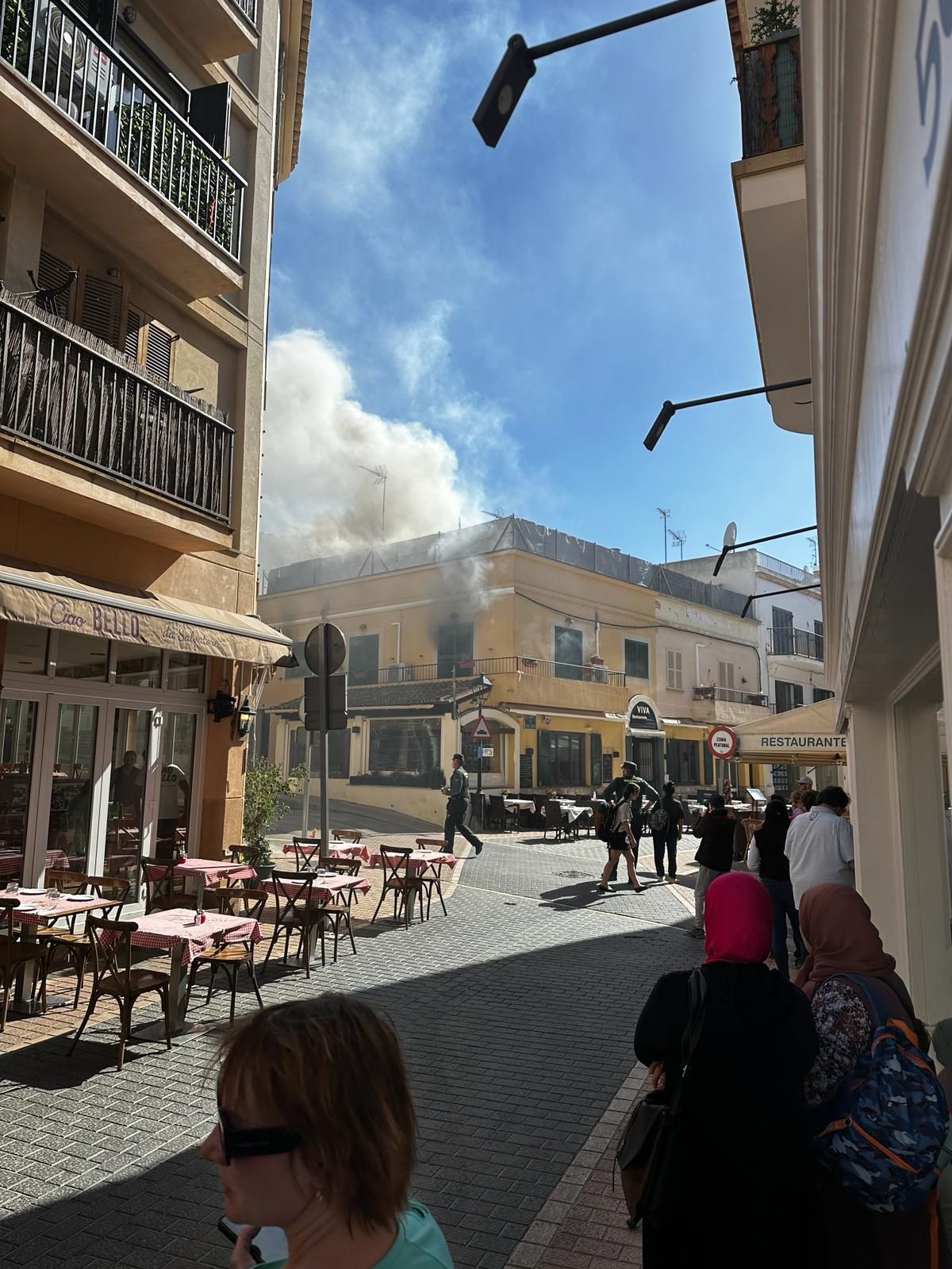 Arde un céntrico restaurante en el Port d'Andratx