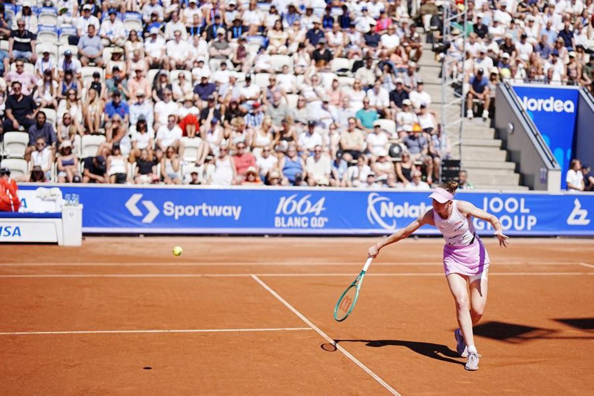 Paula Badosa, durant la final del torneig de Bastad