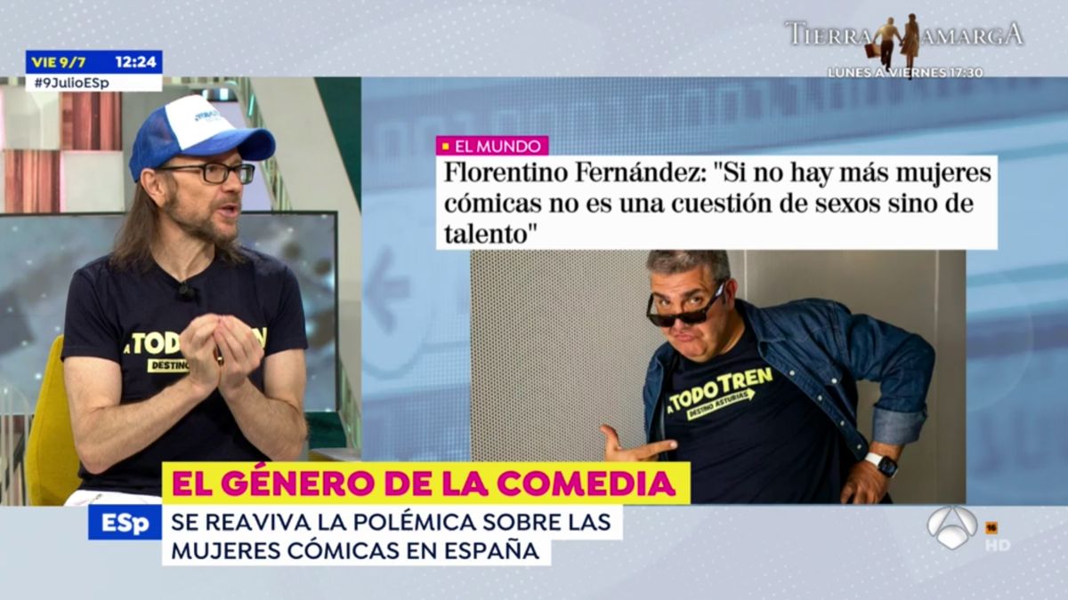 Santiago Segura defiendo a Flo en 'Espejo Público'