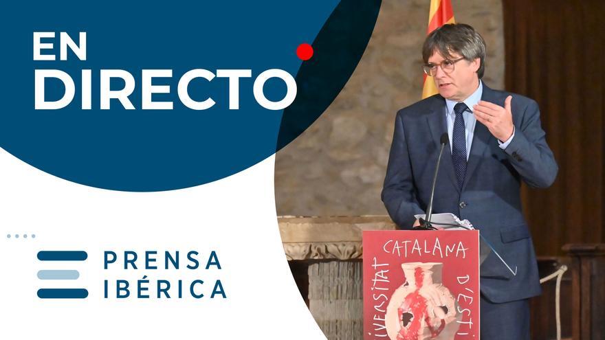 PSOE JUNTS PUIGDEMONT DIRECTO | Rueda de prensa de Puigdemont tras el ...