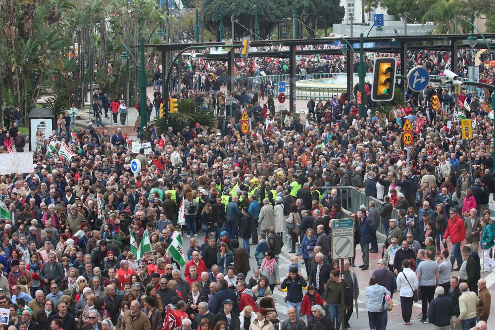 Concentración en Málaga por unas pensiones "dignas"