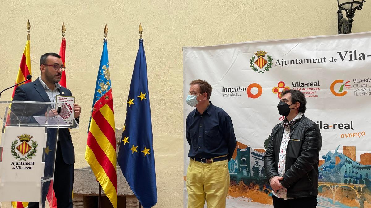 Benlloch, Masó y García Robles, en la presentación de la memoria anual de la EDC Natura-Fundación Omacha.