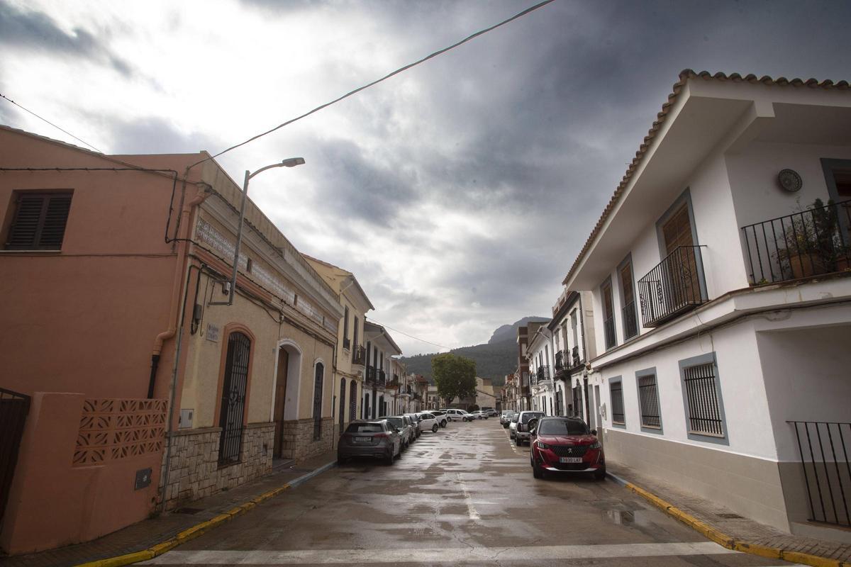 Vista de una calle de Estivella.