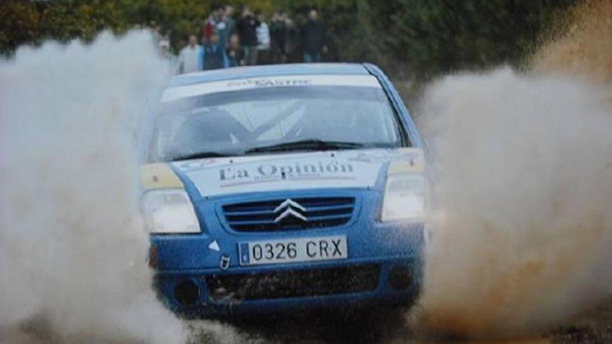 Rubén Sastre, pilotando su C2 en la Baja Aragón.