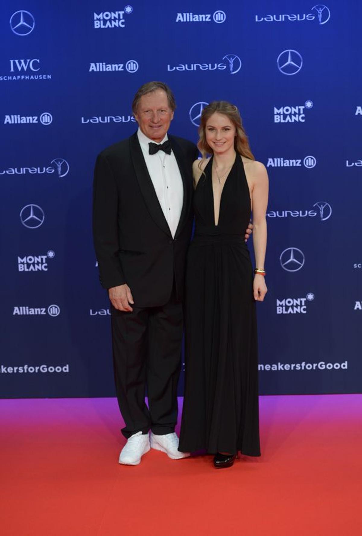 Premios Laureus 2017: Franz Klammer y su mujer