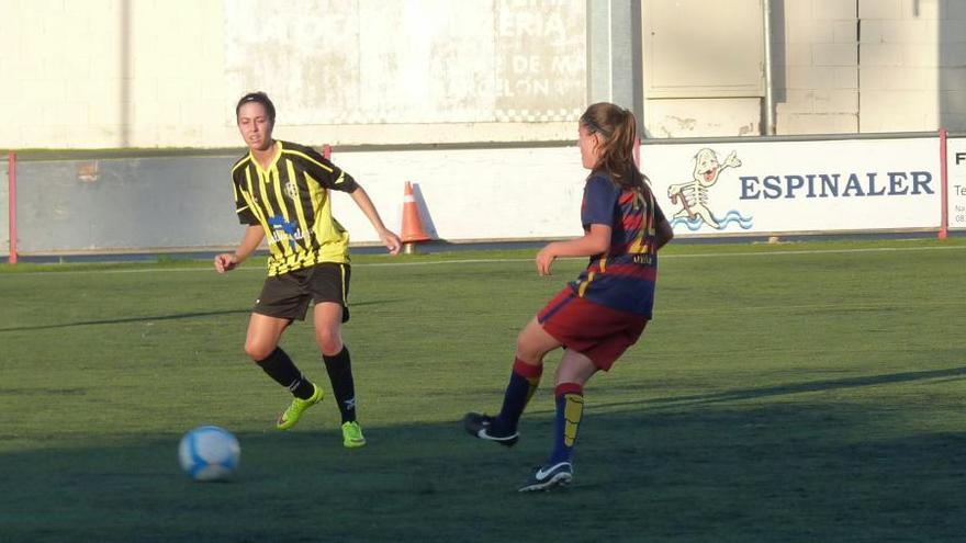 Una jugada del Barça-Sant Pere d&#039;aquest divendres