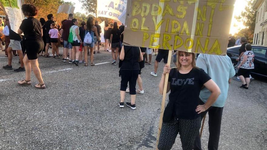 Manifestación en Otero de Bodas