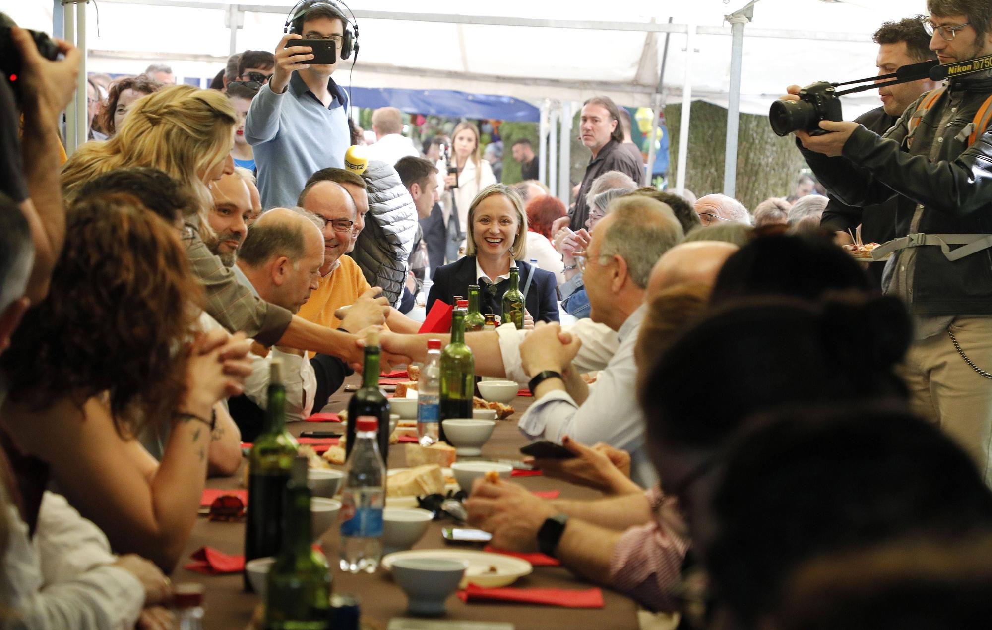 Los principales candidatos a la Alcaldía se dan cita en la tradicional comida de pulpo en la Ascensión