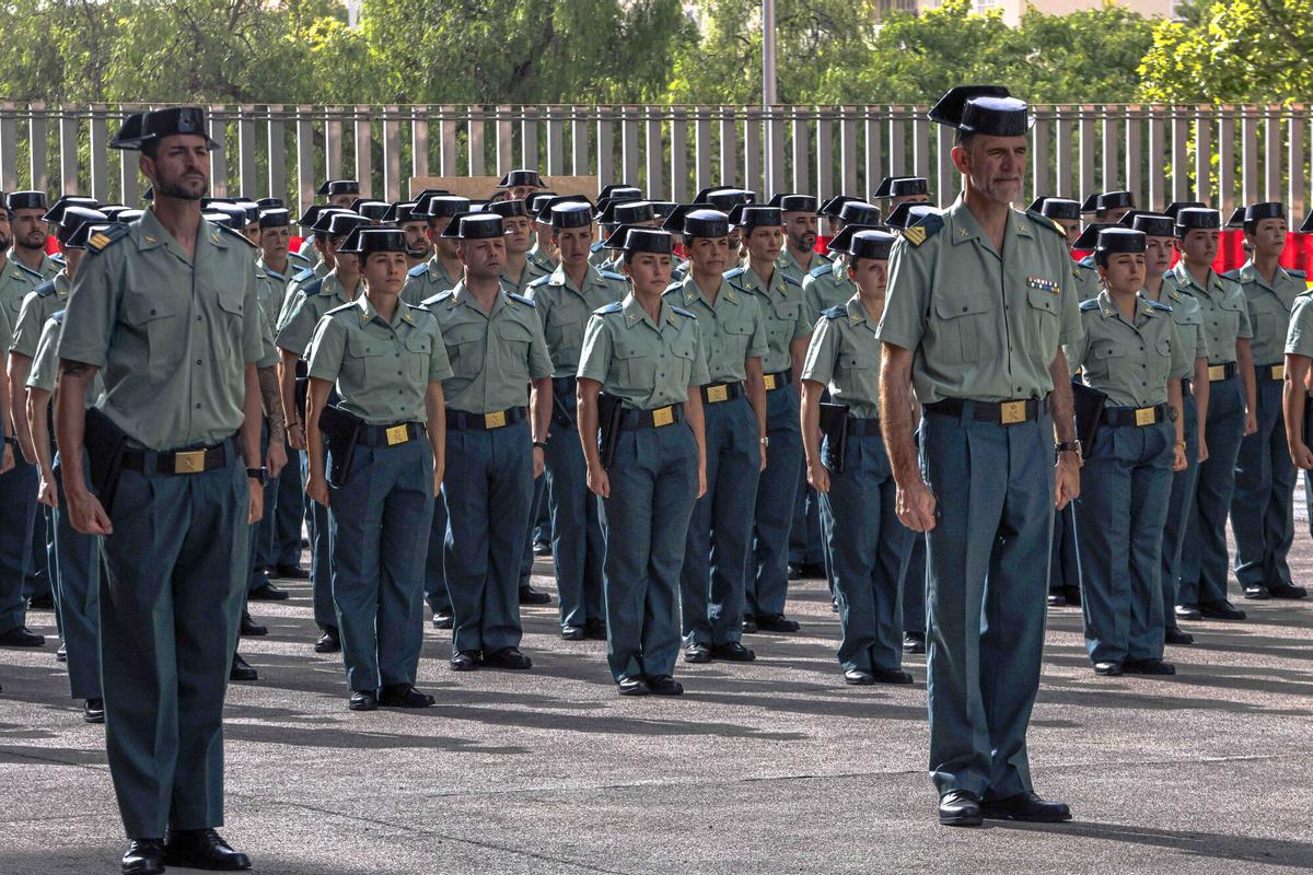 Presentación de los nuevos guardias civiles de Baleares.