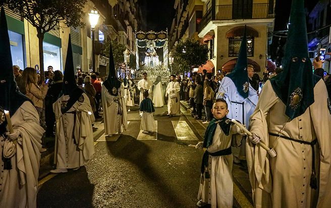 El primer recorrido de la procesión se inicia en el convento de Santa Clara y finaliza el Montisión.