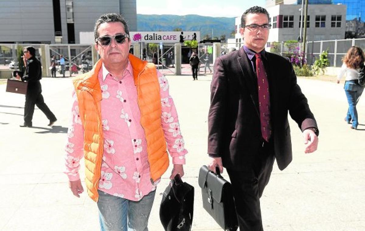 Pardo Geijo con uno de los implicados en el caso Rotondas