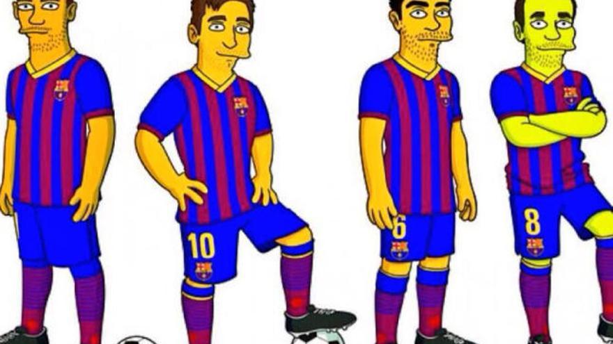 El Barça, &#039;simpsonizado&#039;