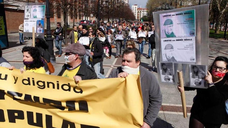 Manifestación contra la condena a Andrés Bódalo