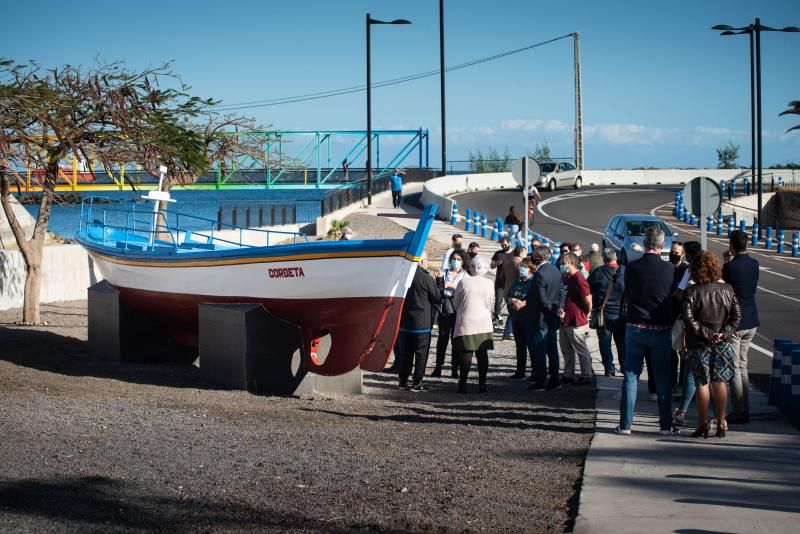 Entrega del barco 'El Corbeta' al pueblo de San Andrés