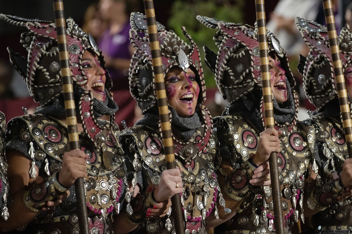 Desfile triunfal de las tropas cristianas en las Fiestas de Altea