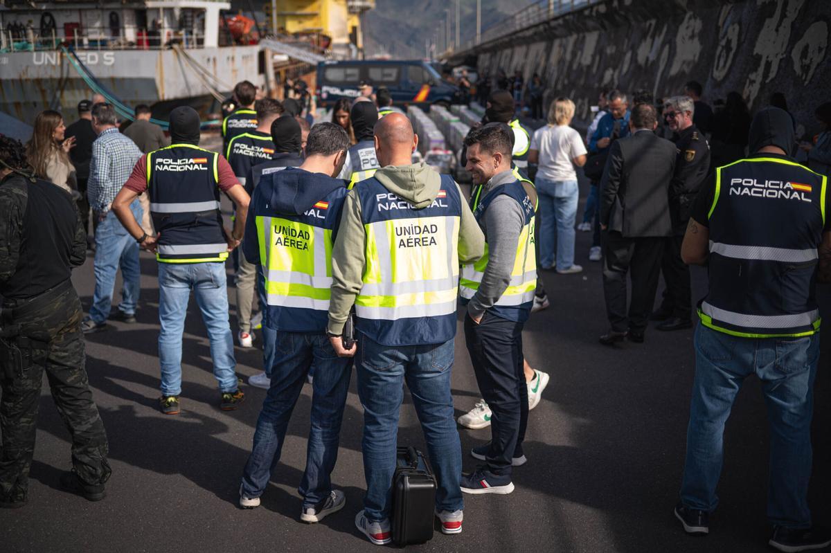 El mayor alijo de cocaína de Europa, en Tenerife