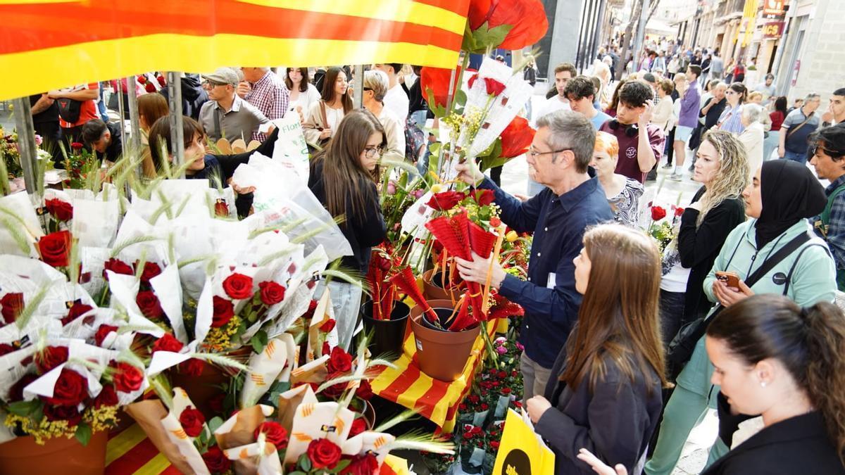 VÍDEO | Així ha estat la matinal de Sant Jordi a Manresa