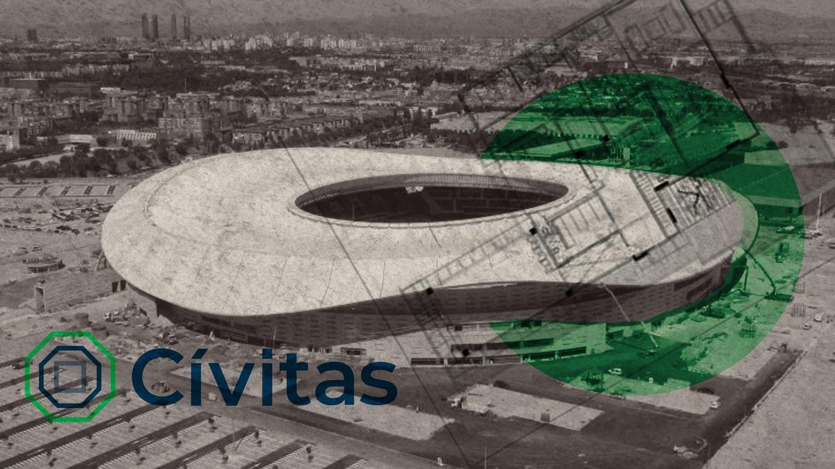 Ilustración del Estadio Metropolitano, patrocinado por la promotora Cívitas