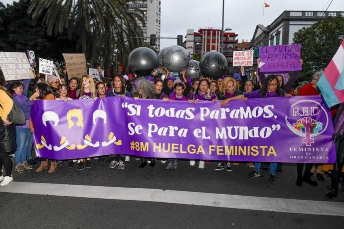 GENTE Y CULTURA 07-03-19  LAS PALMAS DE GRAN CANARIA. 8M Día Internacional de la Mujer. Manifestación por el 8M Día Internacional de la Mujer. FOTOS: JUAN CASTRO