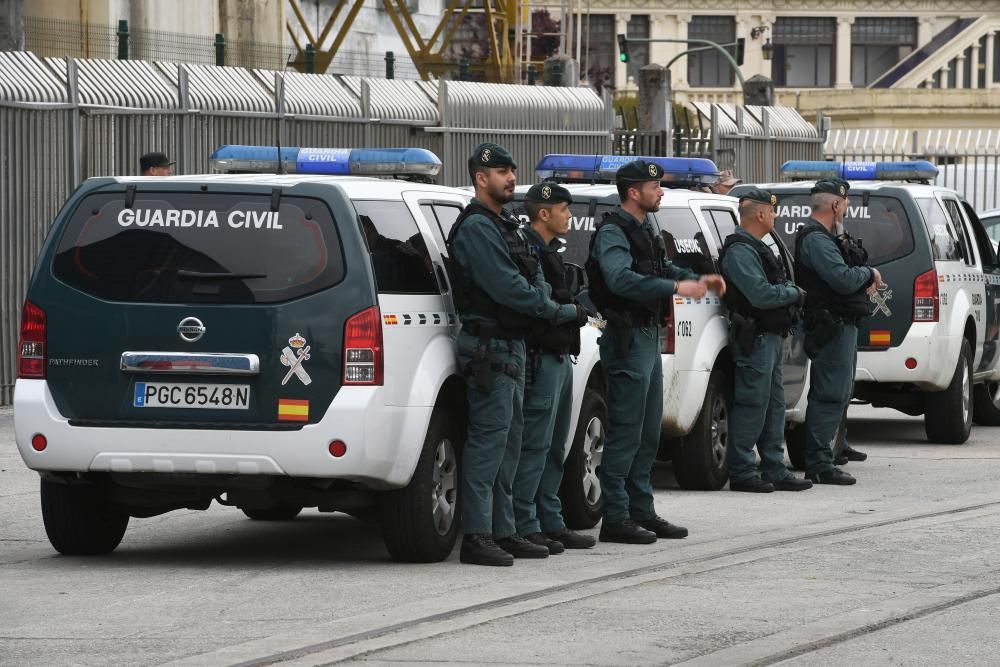 Simulacro ''de película'' en el puerto de A Coruña