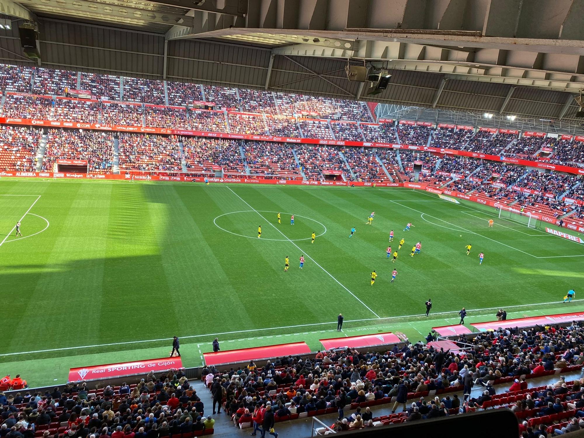 EN IMÁGENES: El encuentro entre el Sporting y el Real Zaragoza