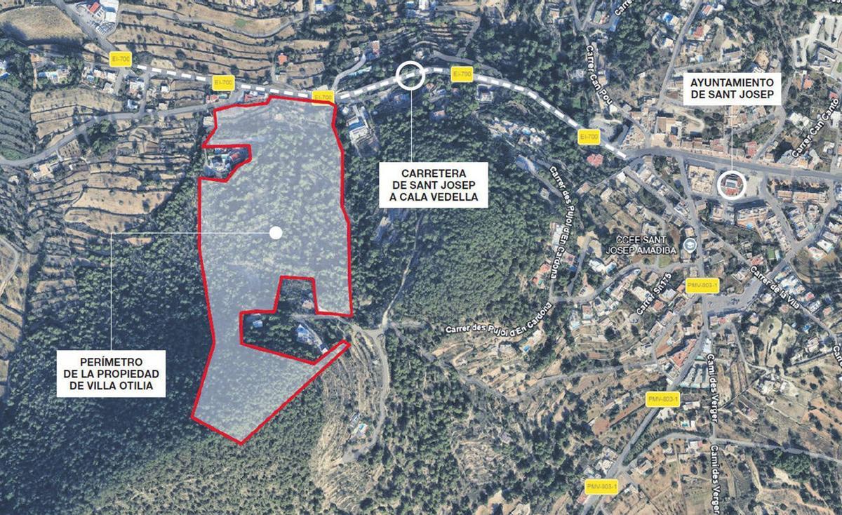 Ubicación del terreno que heredó la fundación Ayuda a la Iglesia Necesitada y se ha puesto en venta. | DI