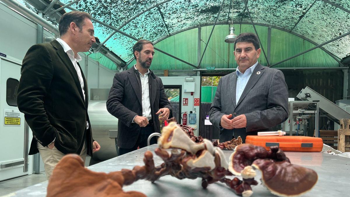 El delegado del Gobierno, Pedro Blanco, a la derecha