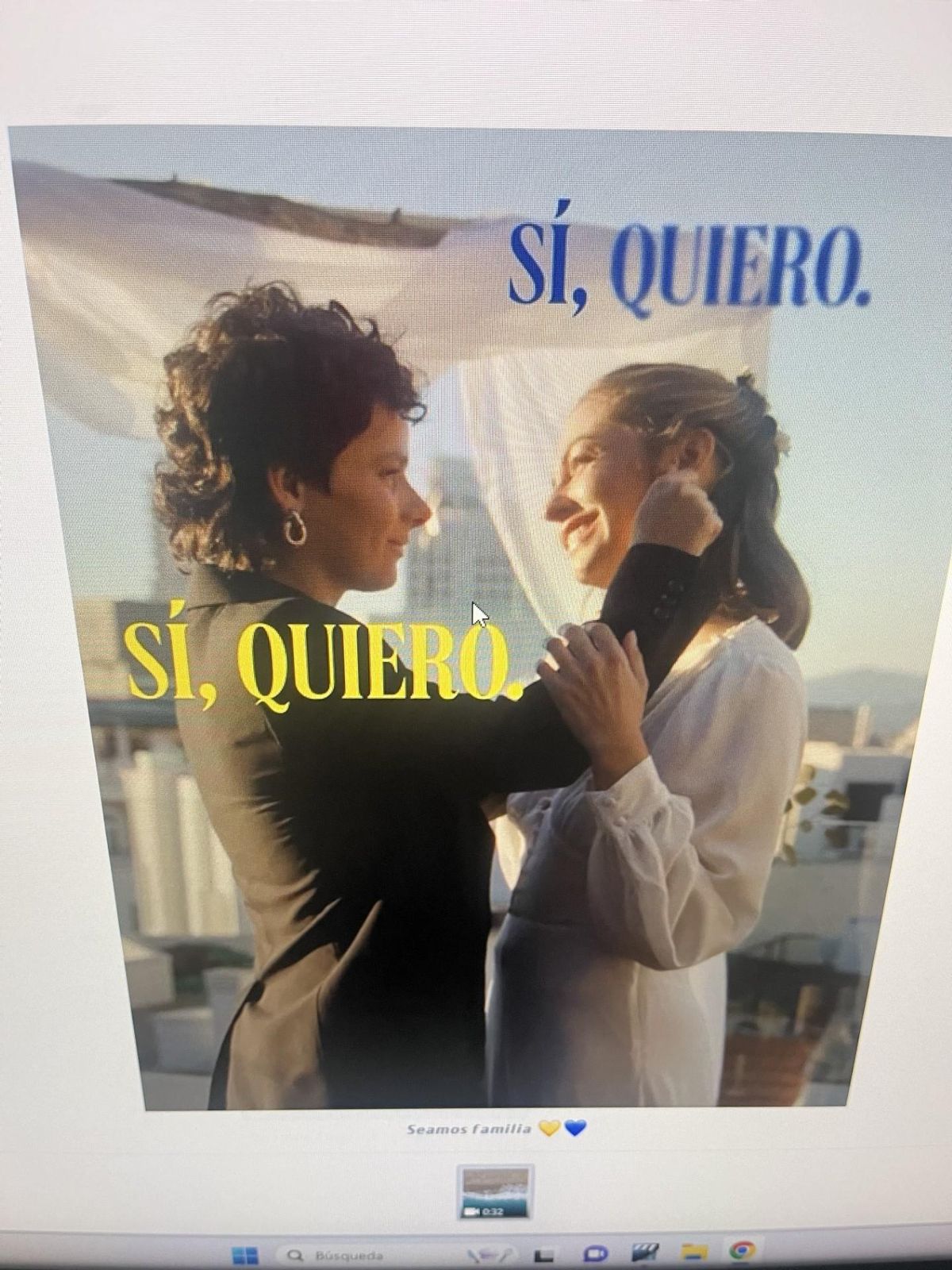 Lesbian kiss between two women during the 'I do' ceremony.