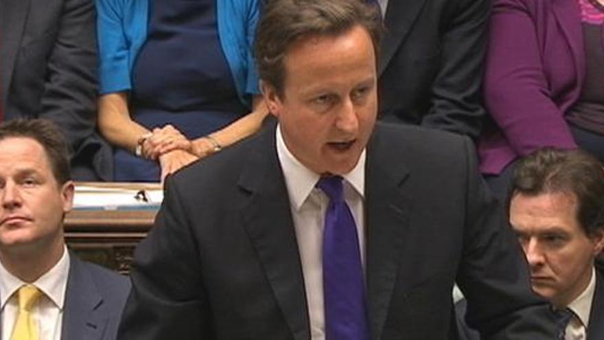 David Cameron, en el Parlamento británico.