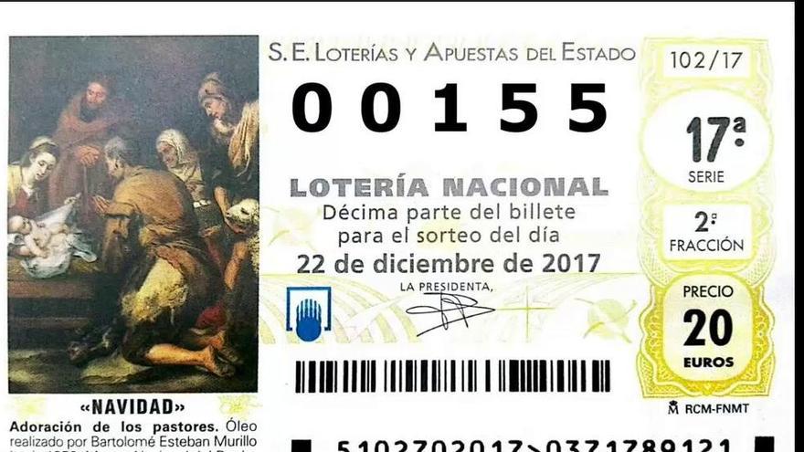 La fiebre por el número 155 de la lotería de Navidad llega a Gijón