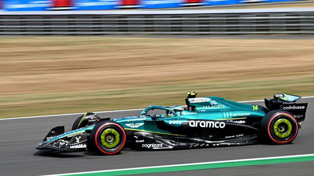 Fernando Alonso, durante el Gran Premio de Gran Bretaña