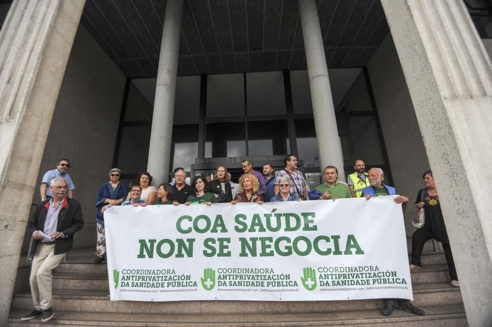 Protesta en A Coruña contra la Lei da Saúde