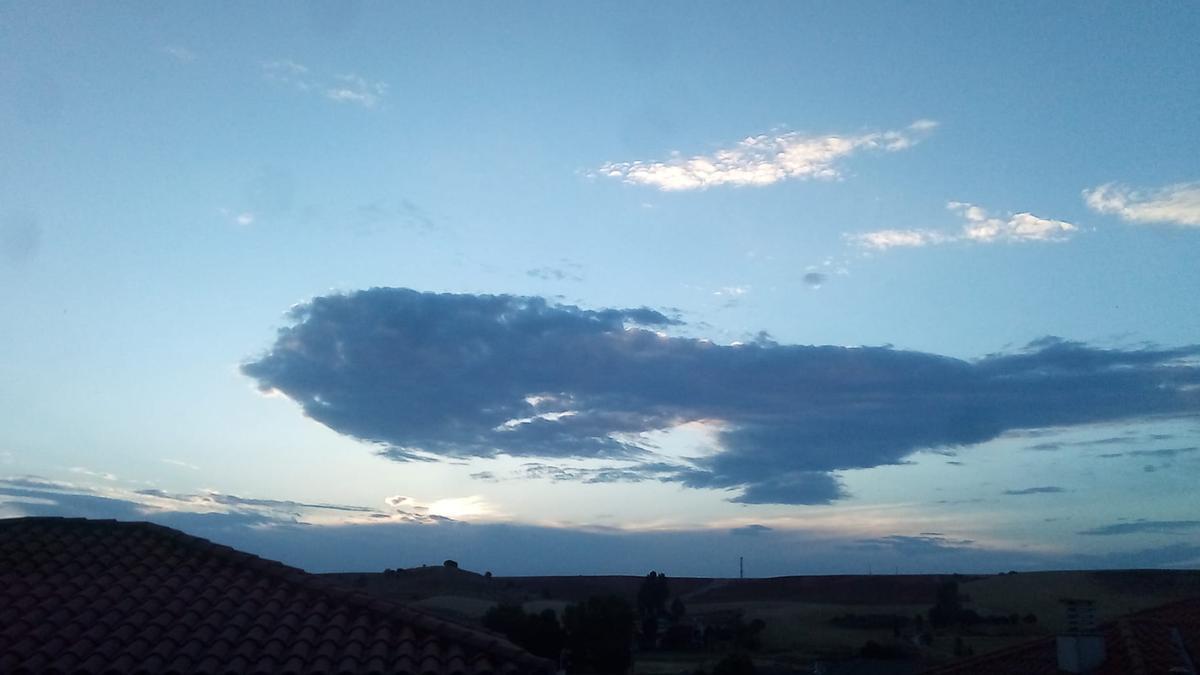 El cielo de la provincia de Zamora, esta mañana de miércoles