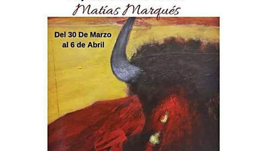 Cartel de la exposición de Matías Marques.