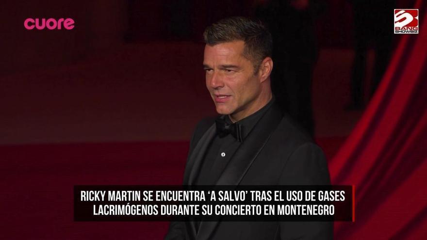 Ricky Martin se ve afectado por el uso de gases lacrimógenos en su concierto