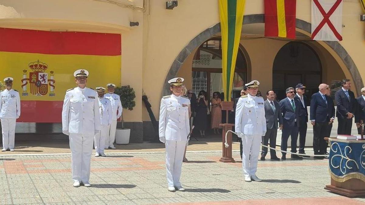 Ceremonia de entrega de mando celebrada en la Plaza de Armas del Arsenal.