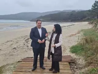 O Goberno inviste 150.000 € para reparar os danos dos temporais en praias de Cee e Corcubión
