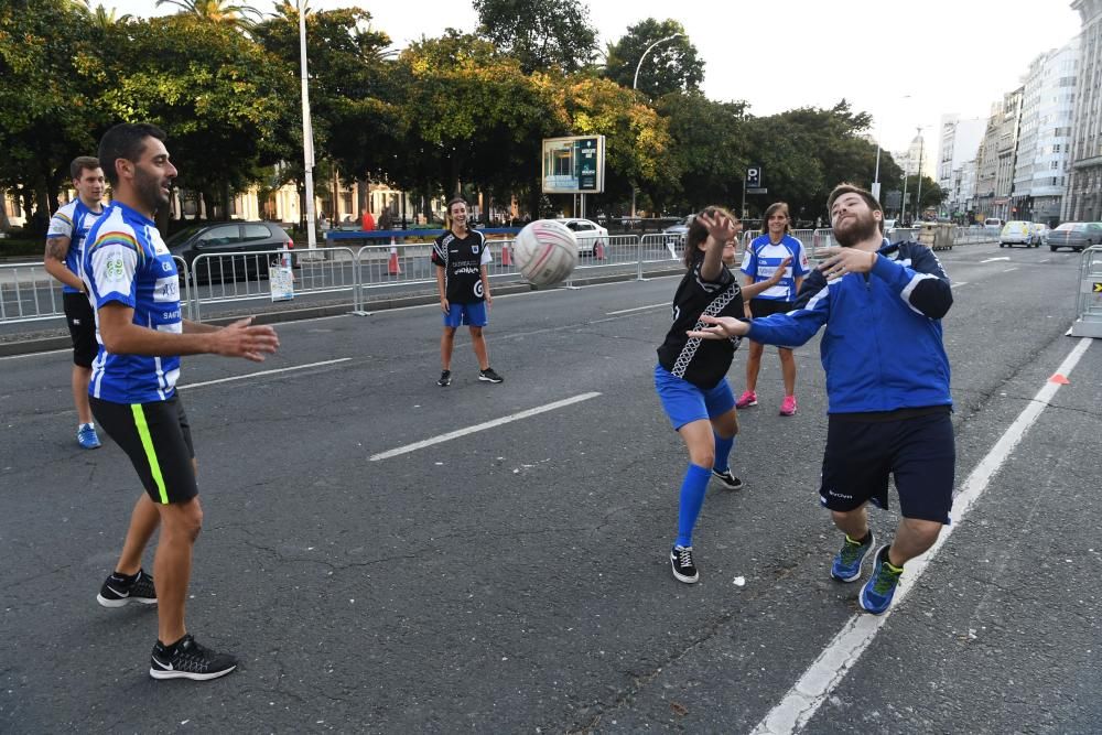 Deporte y arte urbano por la movilidad en A Coruña