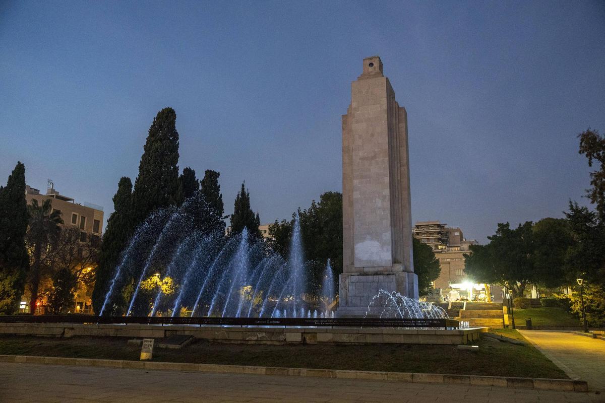 El monumento de sa Feixina fue erigido por el franquismo en los años 40.
