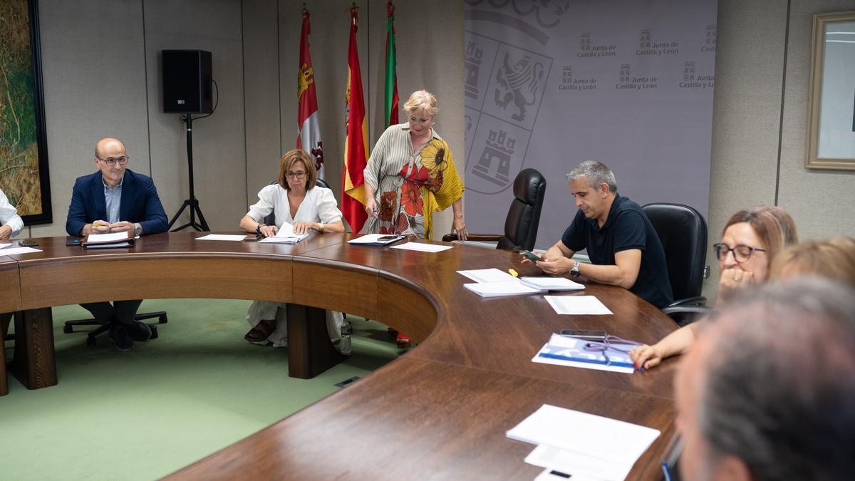 Comisión de Coordinación de la Junta de Castilla y León, presidida por Leticia García.
